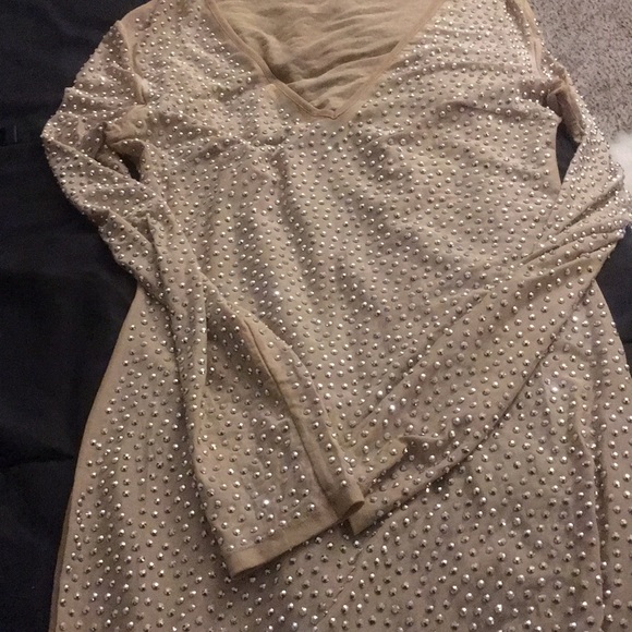 Nude Mesh dress - Picture 3 of 4